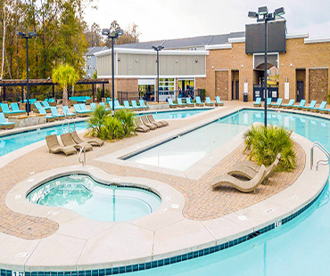 Luxury amenities designed by Beall & Company.